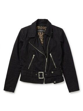 Vintage/Y2K - Roccobarocco Biker Jacket - Size 8